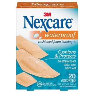 3M™ Nexcare™ Waterproof Cushioned Foam Bandage, Assorted, Tan