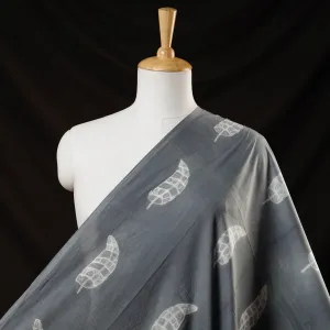 Grey - Nui Shibori Tie-Dye Cotton Fabric