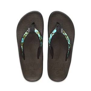 Island Slipper Womens Alohi Wahine Turquoise Batik