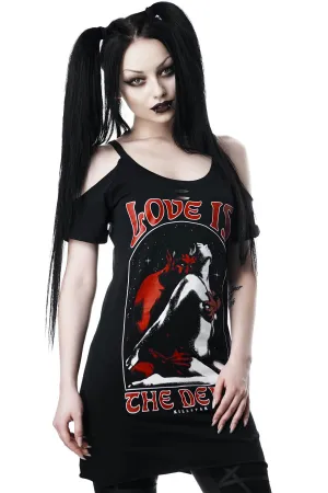 Love Devil Distress Top