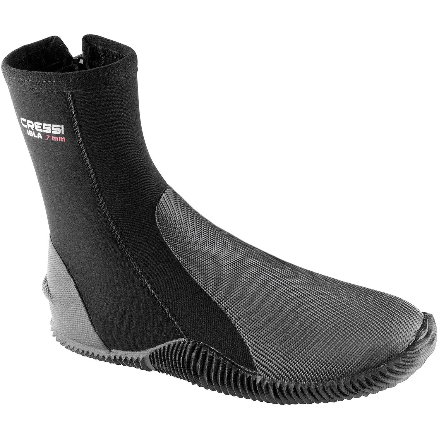 Used Cressi 7mm ISLA With Soles Boots, Black/Black, Size: 13